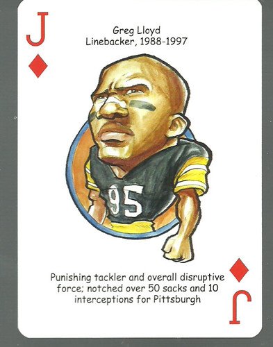 Greg Lloyd - Oddball Pittsburgh Steelers Playing Card
