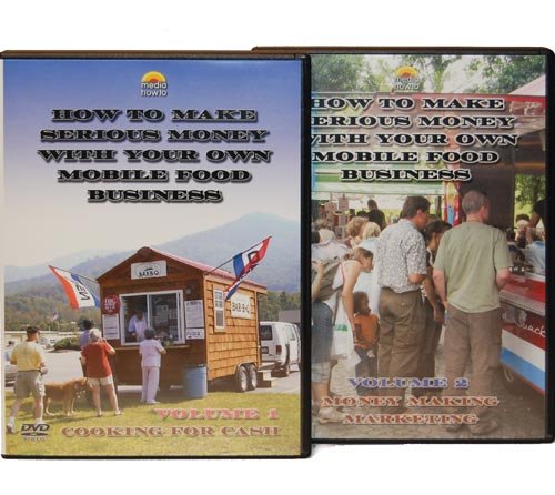 2 DVD SET (How to Make Serious Money with Your Own Mobile Food Business) Cooking for Cash+ Money Making Marketing)