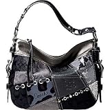 AUTHENTIC COACH TONAL PATCHWORK ZOE 12901 (Black)