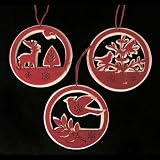 Review The Tribeca Gift Company  / Felt & Wood Cut Out Christmas Wall Plaque Red