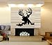 BUCK DEER HEAD ~ WALL DECAL, HOME DECOR 21