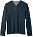 Van Heusen Men's Big and Tall Long Sleeve Jaspe Stripe Doubler V-Neck Shirt