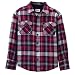 Apparel : Boys' Mossimo Long-Sleeve Plaid Flannel Shirt -Red