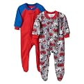 Infant Boys' Gerber 2pk Fire Truck Blanket Sleeper Red