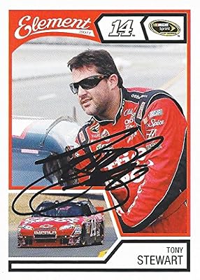 AUTOGRAPHED Tony Stewart 2011 Wheels Element Racing (#14 Office Depot Motorsports Team) Signed Collectible NASCAR Trading Card with COA