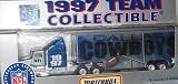 Dallas Cowboys NFL Diecast 1997 Matchbox Tractor Trailer Football Team Truck White Rose Collectible Car