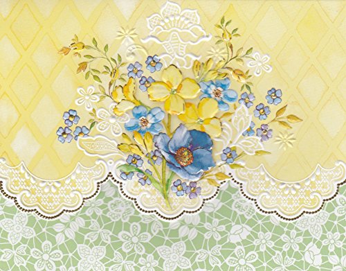 Carol Wilson Sunny Bouquet 10 ct Embossed Note Card Set For Arts Sake