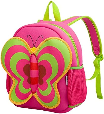 Your Gallery Baby's Cute Butterfly Animal Diving Backpack Waterproof Bookbag, rose