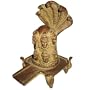 Shiva Worship Statue 12 Face Shivlinga (Mukha Linga) with 5 Hooded Snake Handmade Brass Sculpture 4.25 x 3 x 6 inches
