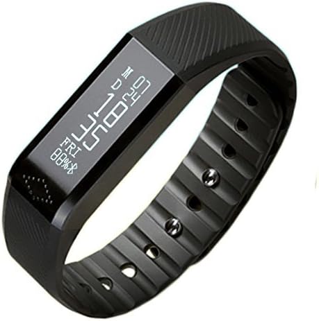 Zencro X6 Touch Screen Fitness Tracker 0.88" Ip65 Waterproof Bluetooth 4.0 Smart Wristband + Sleep Monitor, Black