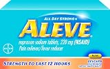 Aleve All Day Strong Pain Reliever/Fever Reducer Gelcaps, 80-Count Bottles (Pack of 2)