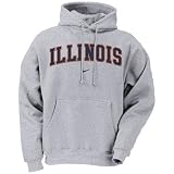 Nike Illinois Fighting Illini Ash Classic Hoody Sweatshirt