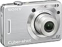 Sony Cybershot DSCW55 7.2MP Digital Camera with 3x Optical Zoom (Silver)