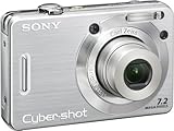 Sony Cybershot DSCW55 7.2MP Digital Camera with 3x Optical Zoom (Silver)