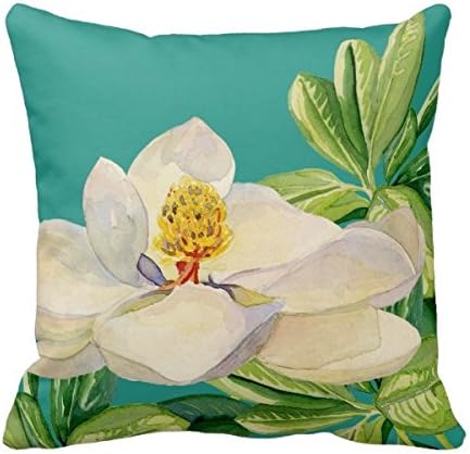 Housewear Cushion Cover Personalized Pillow Case Trendy Magnolia Floral Art Decorative Best Gift For Husband Rectangle Bed Pillow Cases For Decoration