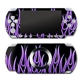 Purple Neon Flames Design Decorative Protector Skin Decal Sticker for PSP Slim & PSP Lite PSP2000