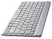 Details About Perixx PERIBOARD-804i, Wireless Keyboard for iPad 2 and iPhone - Bluetooth Technology - Silver/White - Ultra Slim 0.24 Inches Design - Compatible with Android Tablet PC - Scissor Keys Design