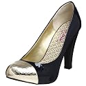 oh DEER! Women's Blair Platform Pump,Navy/Gold,6 M US