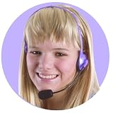 Hannah Montana Wig with Bangs and DJ Headset Child (One Size Fits Most)