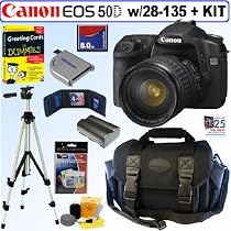 <strong><a href='http://www.it-firstcare.com/view_company.php?from=Canon&pageid=1'>Canon</a></strong> EOS 50D 15.1MP Digital SLR Camera with EF 28-135mm f/3.5-5.6 IS USM Standard Zoom Lens + 8GB Deluxe Accessory Kit