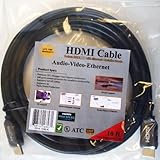 PTC Deluxe Series - 10ft High Speed HDMI Cable With Ethernet - ATC Verified- Supports Ethernet, 3D, 4k video & Audio Return Channel, up to 1440p resolution, PS3, Xbox, Blu-Ray