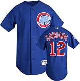 Alfonso Soriano Blue Majestic Authentic 2010 Alternate On-Field Chicago Cubs Jersey
