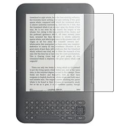 Skque Screen Protector Film Clear (Invisible) for Amazon Kindle 3 3G + Wi-Fi 3rd Generation 6" Display - Latest Generation with Cleaning Cloth