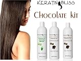 Brazilian Keratin Treatment By Keratin Bliss 32 Oz Chocolate Do-it Yourself Kit