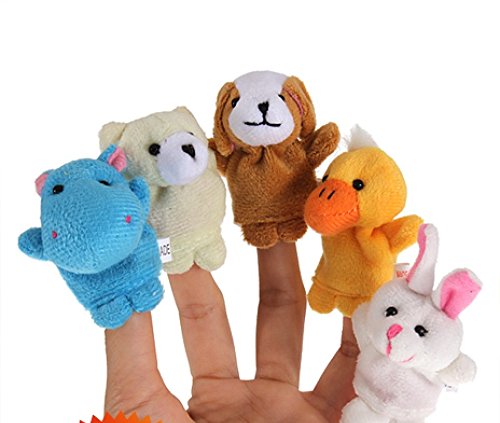 Imagen 8 de Marioneta Diminuta para el Dedo de los Niños Juego de Animales Aleatorios