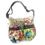 Sac besace "Desigual" vert multicolore