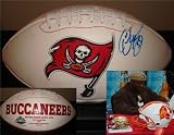 Derrick Brooks Autographed/Hand Signed Tampa Bay Buccaneers Logo Football
