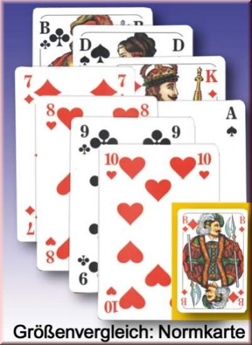 Rommé / Canasta / Bridge XXL in Postkartengröße