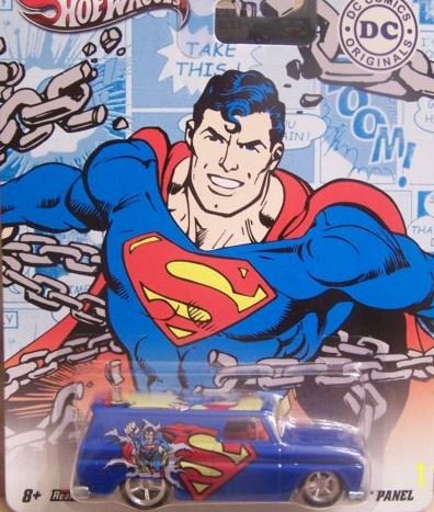  2011 Hot Wheels DC Comics Superman '64 GMC Panel Blue