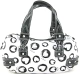 XOXO Heartway Handbag in White / Black