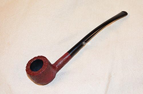 Mitchell Thomas 7" Semi-Churchwarden Briar Pipe with Ebonite Stem (G17)