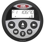 Clarion CMRC1-SB Watertight Marine Remote Control with LCD Display (Silver/Black Rubber Bezel)