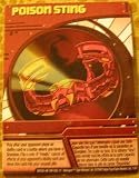 BAKUGAN SEASON 2 NEW LOOSE PAPER ABILITY CARD POISON STING