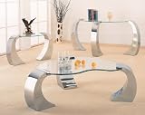 Retro Modern Style Chrome Plated Occasional End Table