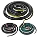 3 Pieces Rubber Snakes Realistic Large Lifelike Fake Toys Plastic Garden Snake to Keep Birds Away Scare Squirrels Halloween Prank Props Scare Toy(Classic Style)