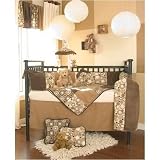 Flashback Crib Bedding, 5 piece set with Swirl Pillow by Glenna Jean