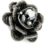 Sorrelli Midnight Moon Crystal Bold Flower Rin