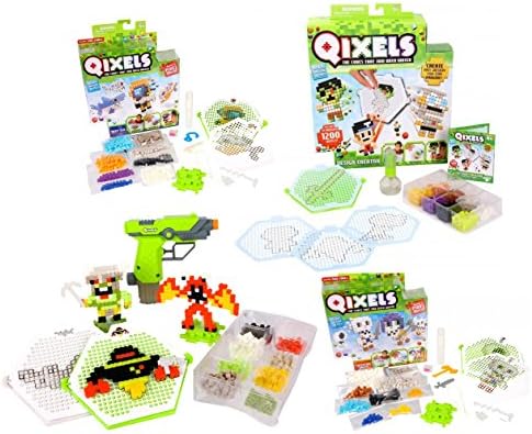 Qixels Ultimate Intro Set - Design Creator, Fuse Blaster Gun and 2 Theme Packs - Ages 4 &amp; Up