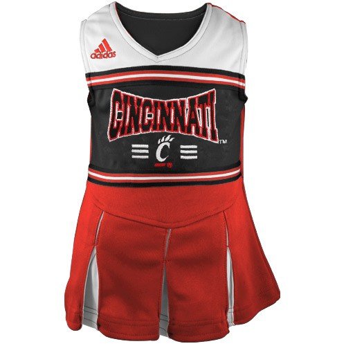 adidas Cincinnati Bearcats Red Toddler Two-Piece Cheerleader Dress (3T)