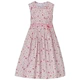 Perfectly Dressed® Short-Sleeve Rosettes Dress - Pink