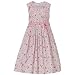 Perfectly Dressed� Short-Sleeve Rosettes Dress - Pink