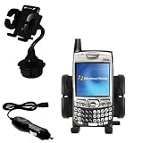 Gomadic for the PalmOne Palm Treo 700wx - PalmOne Treo 700wx Auto Cup Holder with Car Charger - Uses Gomadic TipExchange