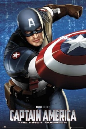 1art1 54158 Captain America - The First Avenger, Shield Poster 91 x 61 cm