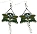 Solid Pewter & Enamel Butterfly Dangle Earrings