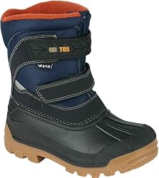 Vista Winterstiefel Snowboots für Damen mit Klettverschluß Fashion Style blau/schwarz, Doppelgröße:37/38;Farbe:Blau