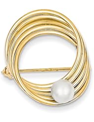 14k Freshwater Cultured Pearl Pin